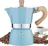Image of TBAPLOTSITH TBAPLOTSITH Stovetop Coffee Makers Blue moka pot